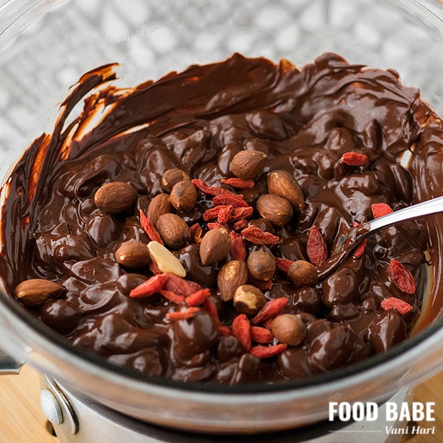 Happy Holiday Chocolate Goji Sea Salt Drops