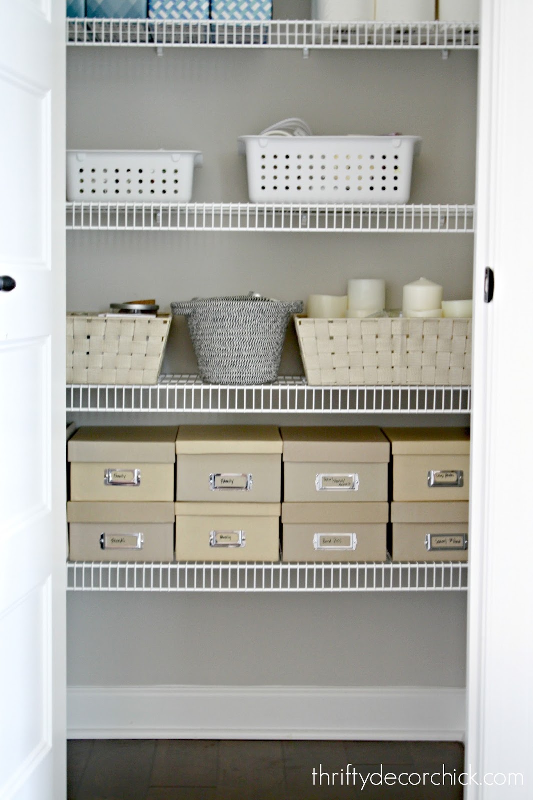 My first organized closet! from Thrifty Decor Chick