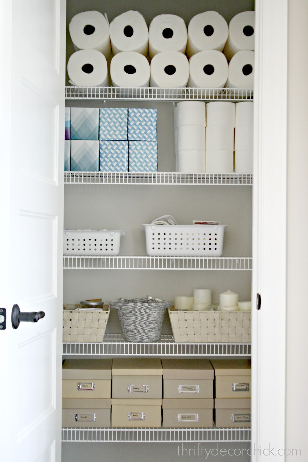 My first organized closet! from Thrifty Decor Chick