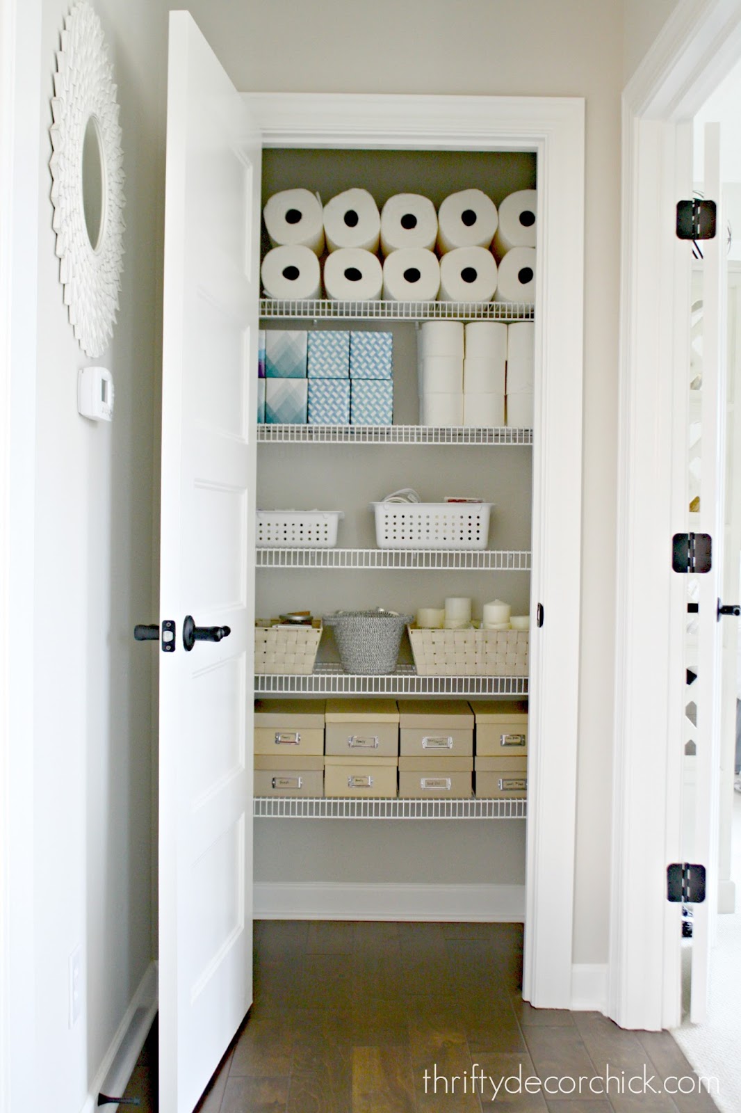 My first organized closet! from Thrifty Decor Chick