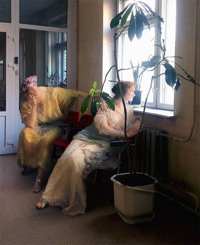 When Classical Paintings Meet Today’s World…