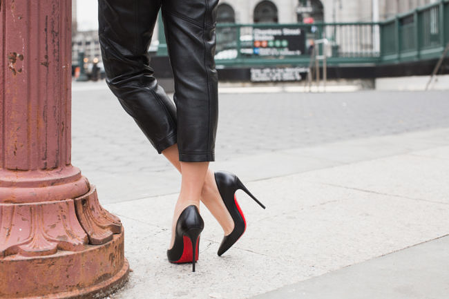 Most Complimented Pants :: Leather pants & Ruffle top