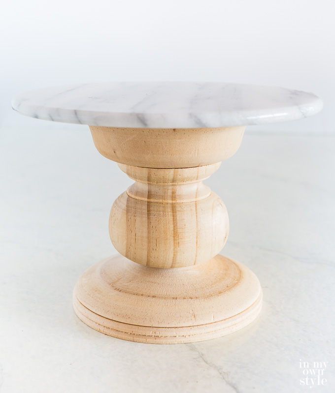 Wood & Marble Pedestal Stand + More