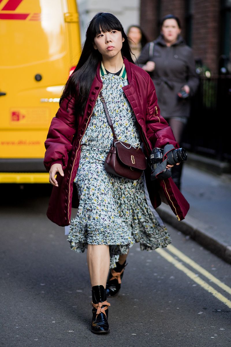 50 Street Style Snaps of the Most Colourful Outfits at London Fashion Week