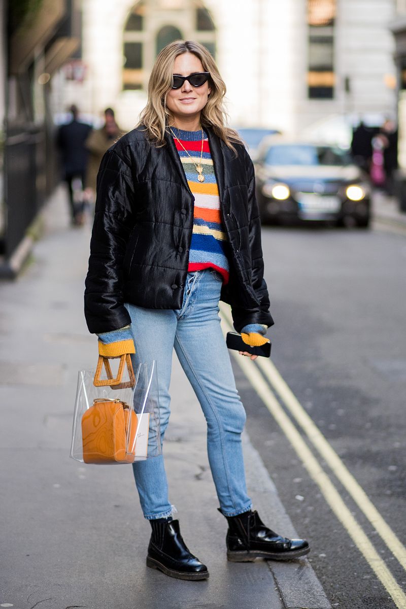 50 Street Style Snaps of the Most Colourful Outfits at London Fashion Week