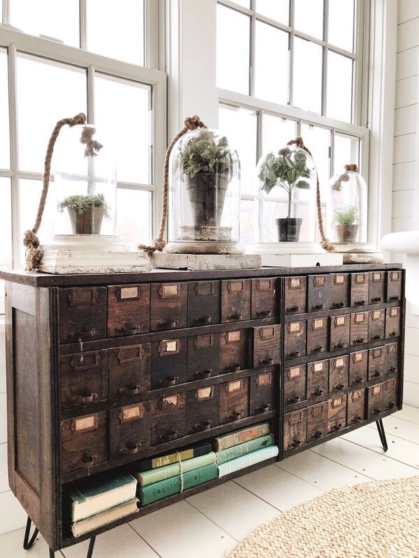A New Apothecary Cabinet In The Sunroom