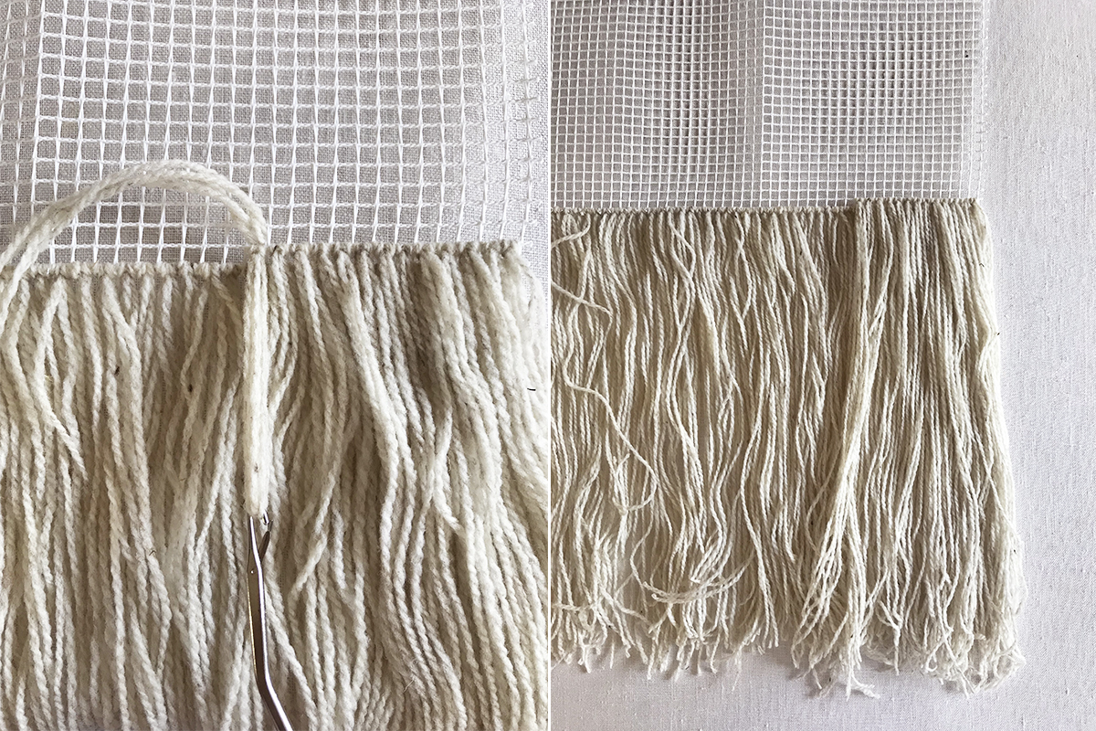 DIY Latch Hook Wall Hanging