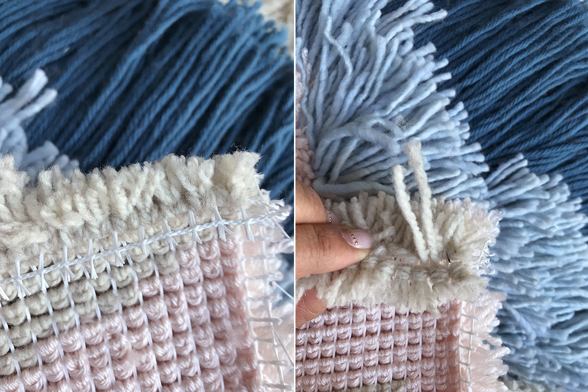 DIY Latch Hook Wall Hanging