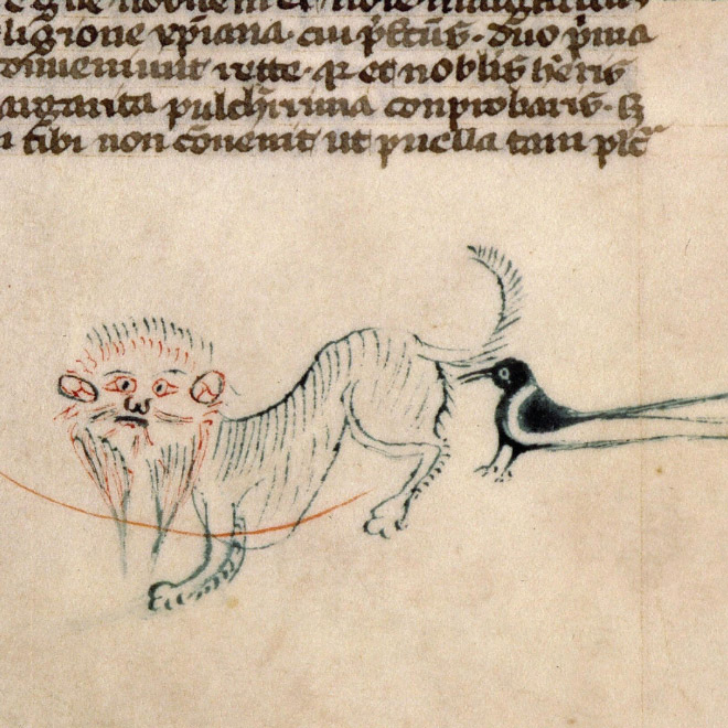 Check out Ugly Medieval Paintings of Cats, it looks like the medieval painters never laid eyes on a cat.