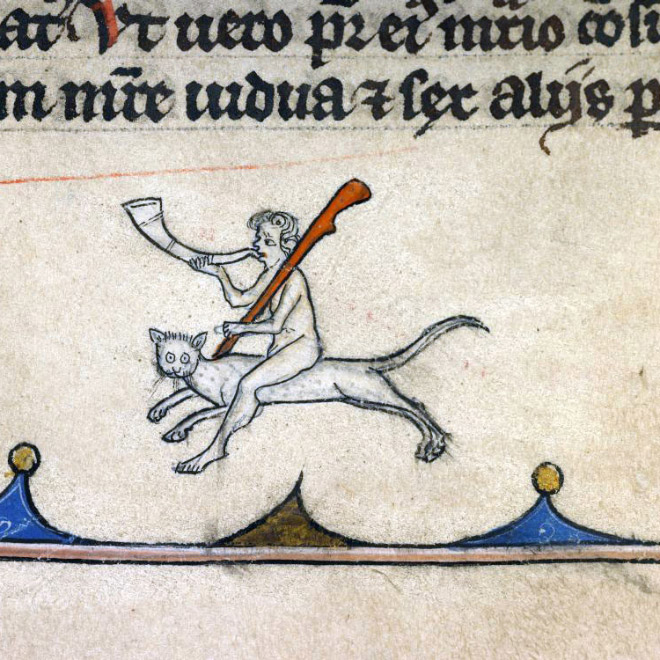 Check out Ugly Medieval Paintings of Cats, it looks like the medieval painters never laid eyes on a cat.