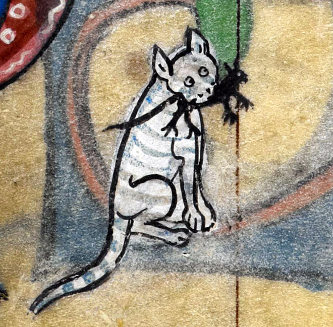 Check out Ugly Medieval Paintings of Cats, it looks like the medieval painters never laid eyes on a cat.