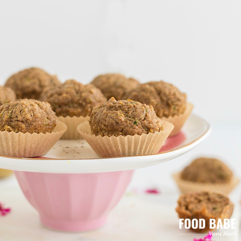 Mini Zucchini Banana Muffins Without Sugar Recipe