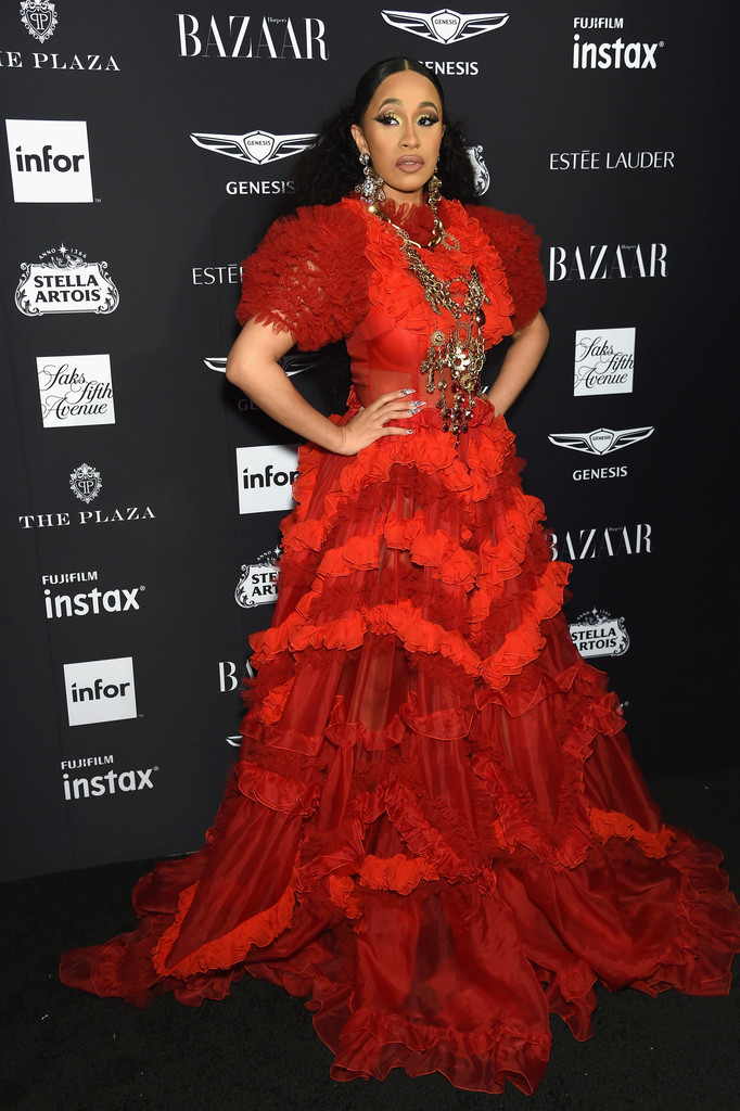 The Harper’s Bazaar Icons Party with Nicki Minaj in Alexandre Vauthier, Cardi B in Dolce Gabbana, Lala in Naeem Khan!