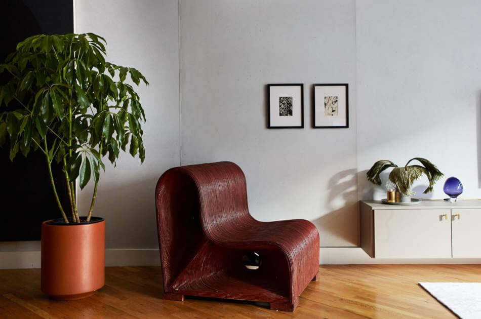 Bold Statement Artworks Instead of a Wall, a Gallery Wall.