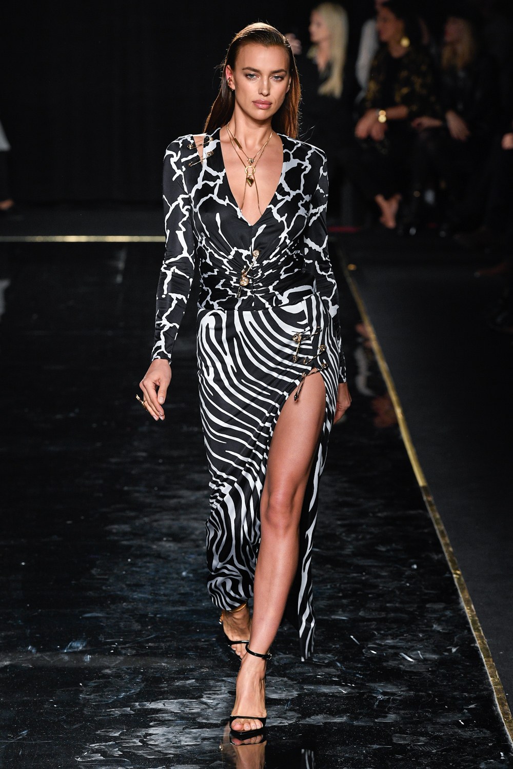 Versace Pre-Fall 2019 show at the Stock Exchange in Downtown Manhattan.