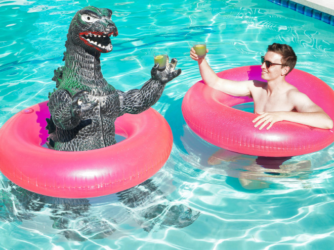 Enjoying Life With a Toy Godzilla! Traveling With A Special Friend…