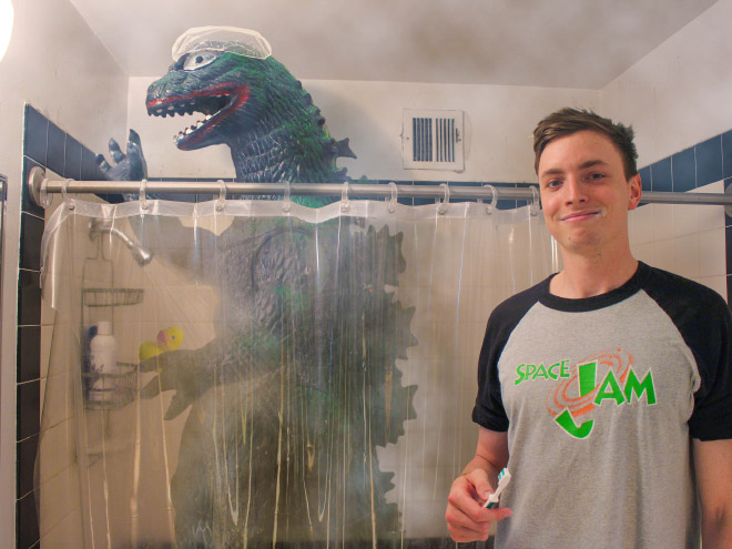 Enjoying Life With a Toy Godzilla! Traveling With A Special Friend…