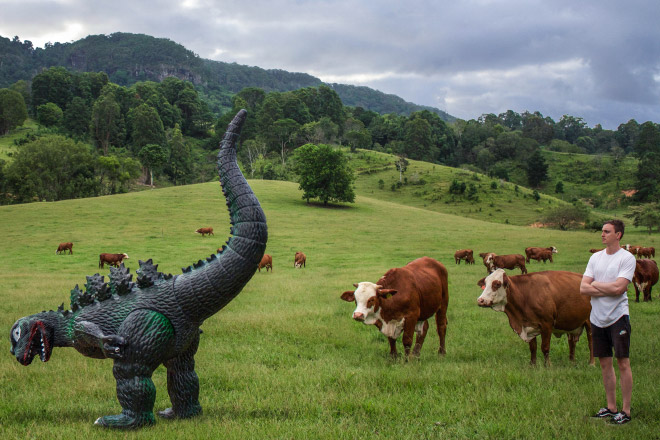Enjoying Life With a Toy Godzilla! Traveling With A Special Friend…