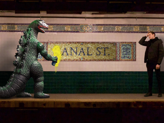 Enjoying Life With a Toy Godzilla! Traveling With A Special Friend…