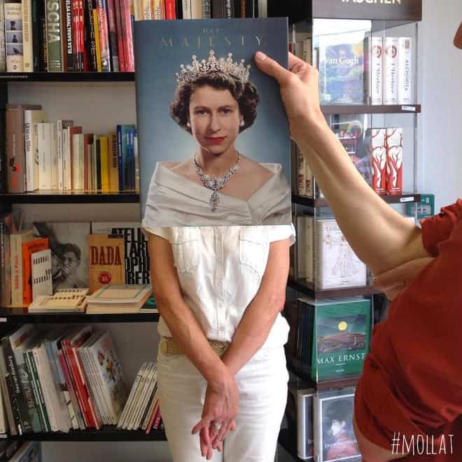French Bookstore Librairie Mollat Customers Strategically Posing With Perfectly Matching Book Covers