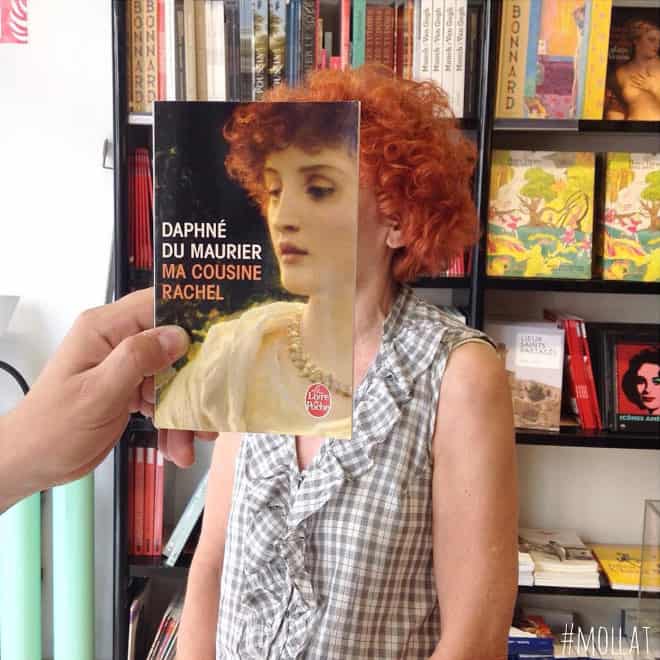 French Bookstore Librairie Mollat Customers Strategically Posing With Perfectly Matching Book Covers