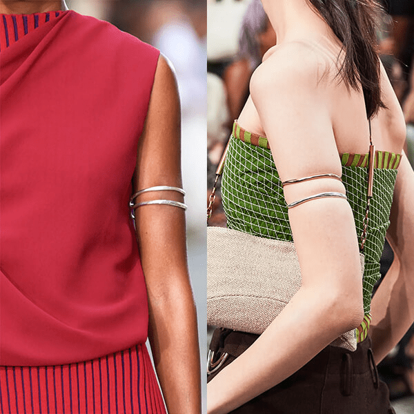 Wear bracelets on your forearms this summer, like the models at Prada and Etro shows