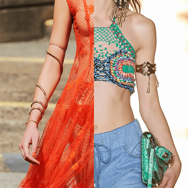 Wear bracelets on your forearms this summer, like the models at Prada and Etro shows