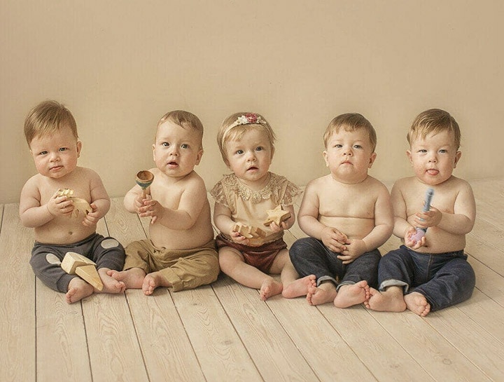 A Happy Story About A Princess And Her Four Princes.
