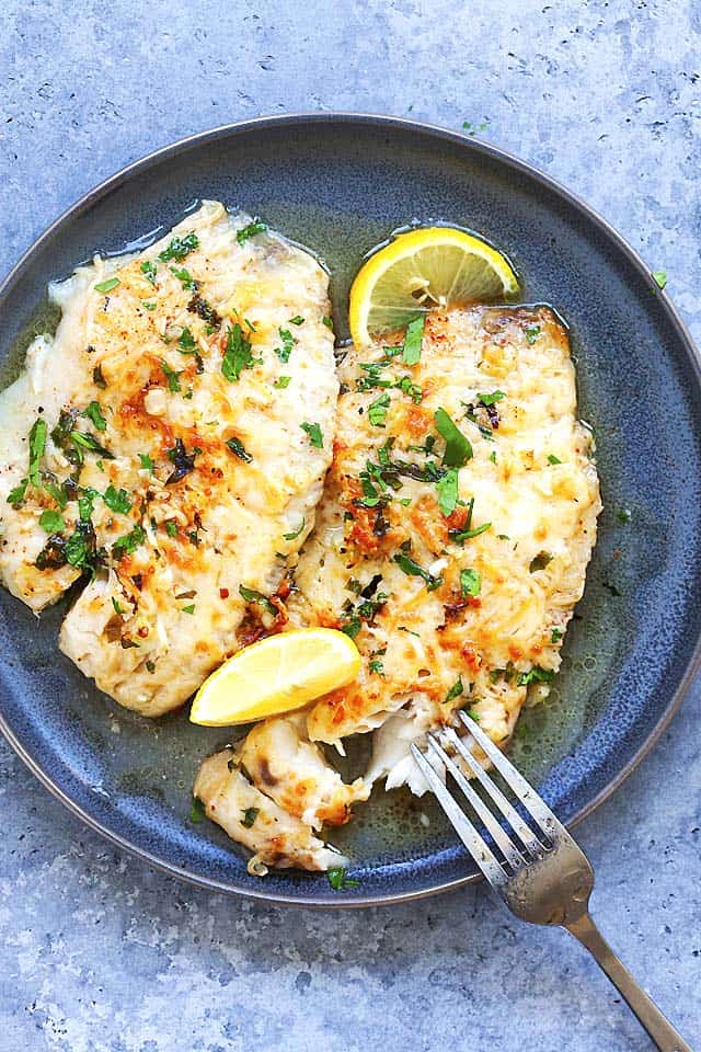 Easy Lemon Parmesan Tilapia Fish Recipe!