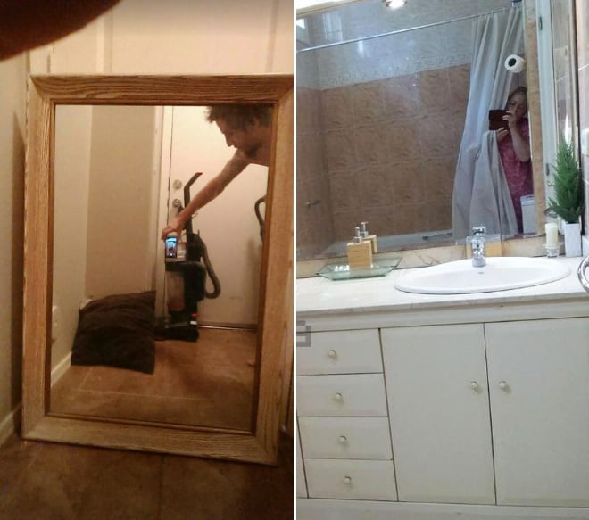 Funny People Offering Mirrors to buy