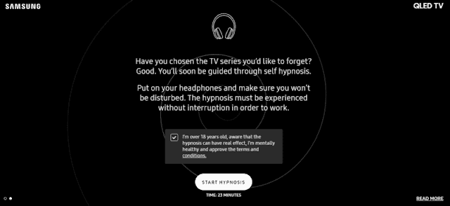 Samsung Launches a Site That Can “Erase Your Memory” With Hypnosis