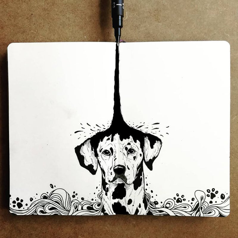 Magical Animal Illustrations Mixed With The Night Sky